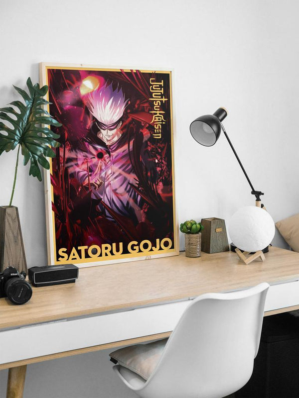 Satoru Gojo Reversal Red Technique Poster