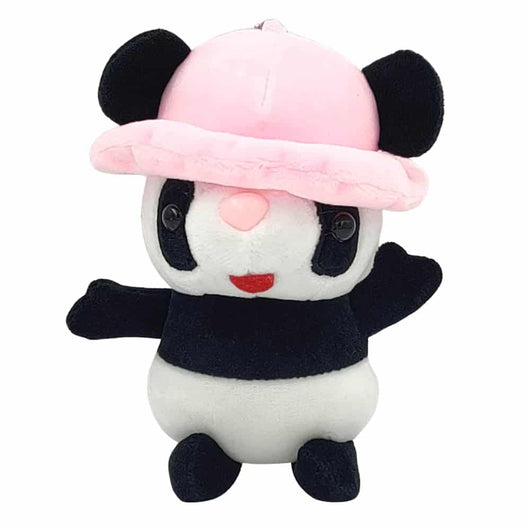 Scented Panda Soft Toy - Hat - Cute & Quirky Scented Toy With Keyring