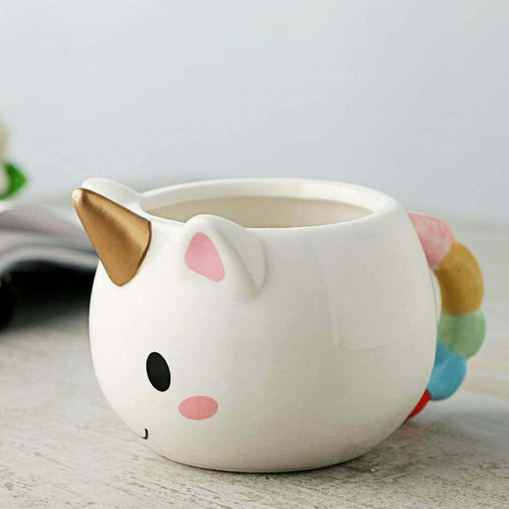 Smiling Unicorn Horn Mug - Kawaii And Quirky Coffee Mugs in India