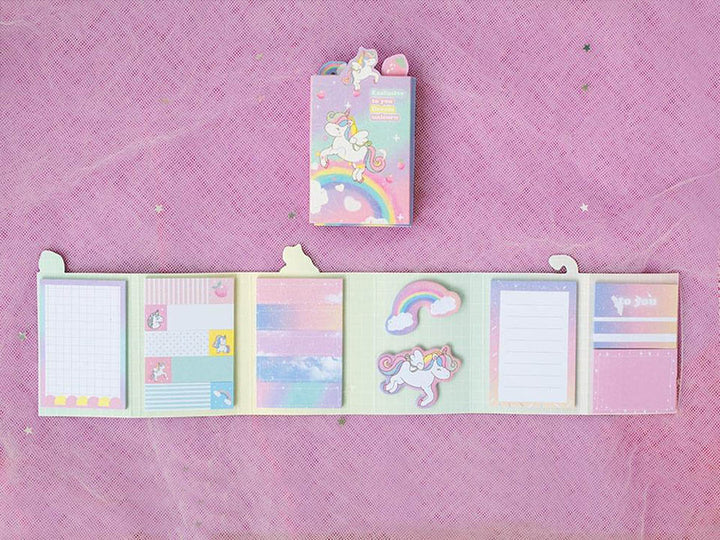 Sparkling Unicorn Sticky Notes - Cute & Quirky Design For Unicorn Lovers.