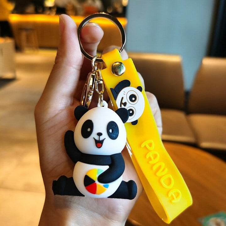 Sporty Cute Panda Keychains