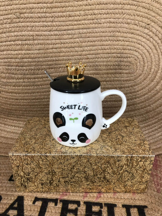 Sweet Life Crown Panda Mug - Cute Mugs for Panda lovers