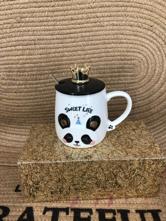 Sweet Life Crown Panda Mug - Cute Mugs for Panda lovers