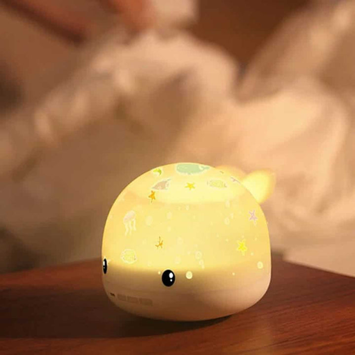 Whale Carousel Projection Night Lamp - Quirky Lamps For Gifts in India
