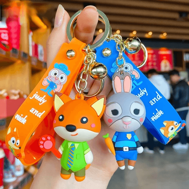 Zootopia Keychain - Cute & Quirky Cartoon Keychains for Gifts